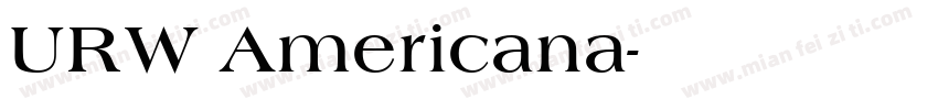URW Americana字体转换